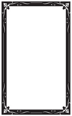 Decorative frames and borders, on white background, Thai pattern