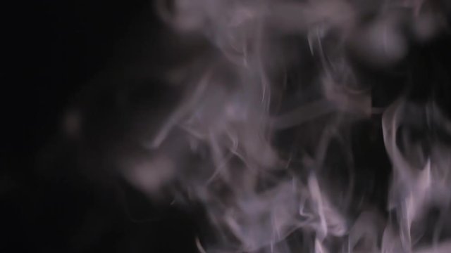 Smoke on a black background. 