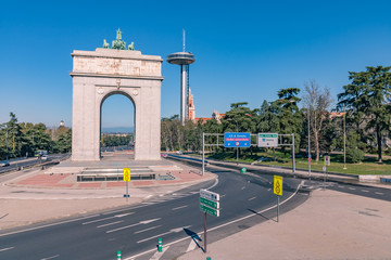Madrid, Arco de la Victoria & Faro de Moncloa