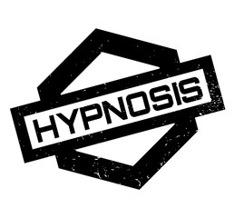 Obraz premium Hypnosis rubber stamp. Grunge design with dust scratches. Effects can be easily removed for a clean, crisp look. Color is easily changed.