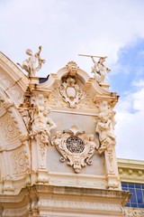 Fragment of  decoration of main cast iron colonnade - Marianske Lazne (Marienbad) - great famous...