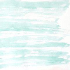 Green watercolor texture on white paper background