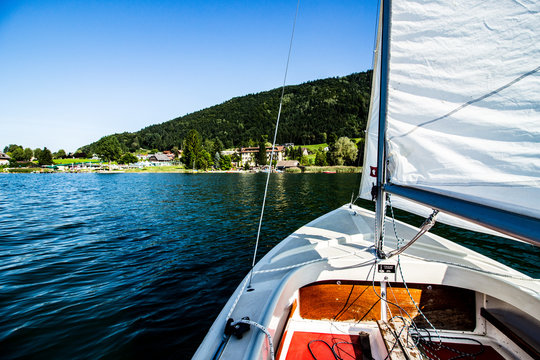 Sailing On A Lake In Austria