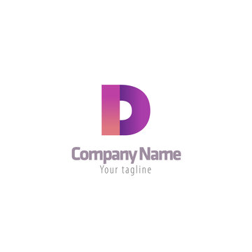 Abstract D letter logotype