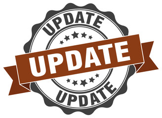 update stamp. sign. seal