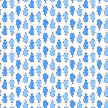 Rain drops seamless pattern. Background for print, fabric, textile, wrapping.