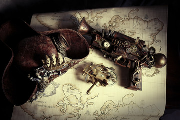 Steampunk pistola pirata