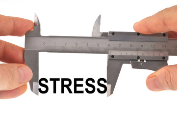 Mesure du stress avec un pied à coulisse