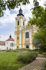 Fototapeta na wymiar St. Stephen Cathedral in Szekesfehervar, Hungary