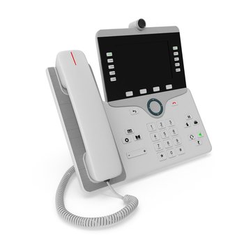 VOIP phone IP phone isolated on a white. 3D illustration