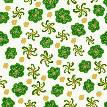 Color flower seamless pattern