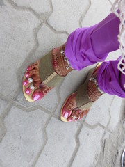 Foots of indian woman