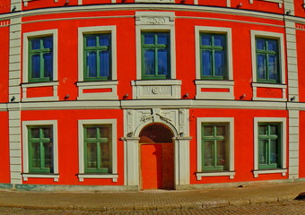 Fragment of red house