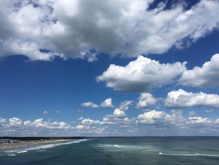 spectacular view of beach and clouds in Ogunquit, Maine
