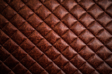 Beautiful leather surface made of squares
