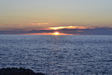 Obraz premium Puesta de Sol en Menorca
