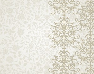 wedding card design, paisley floral pattern , India