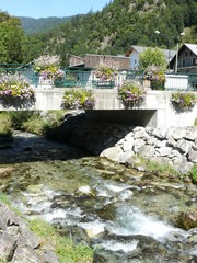 Fototapeta na wymiar Ville de Beaufort en Savoie