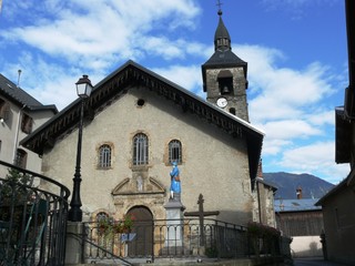 Fototapeta na wymiar Eglise de Villard sur Doron dans le Beaufortin