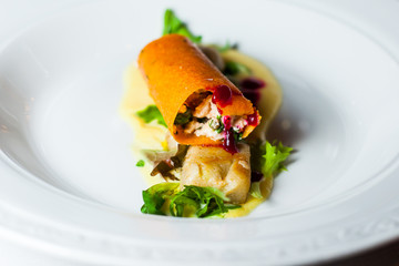 Food styling, gourmet, dish 