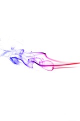 Abstract colorful smoke on white background, smoke background,colorful ink background,red, Blue,beautiful color smoke