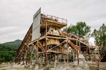construction site area in industrial zone