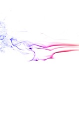 Abstract colorful smoke on white background, smoke background,colorful ink background,red, Blue,beautiful color smoke