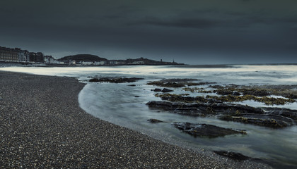 Coastal Town at Twilight_Aberystwyth in North Wales