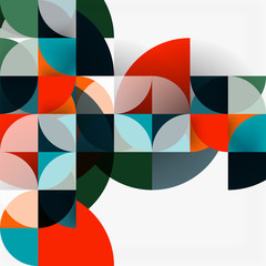 Modern geometrical abstract background circles