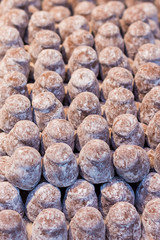 Beautiful set of tasty truffles