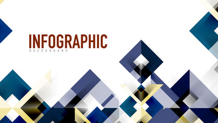 Business presentation geometric template