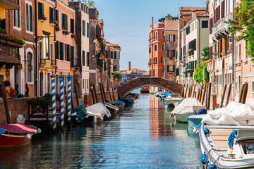 Obraz na płótnie Canvas Beautiful Venice city at summertime. Italy, Europe