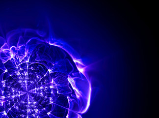 Obraz premium abstract flower fractal shape