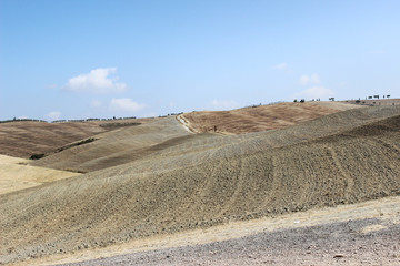Deserto nelle crete senesi