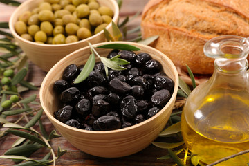 green and black olive