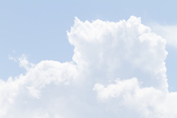 white cloud in a blue sky