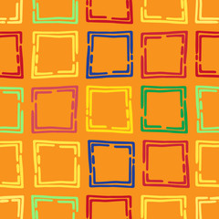 Seamless pattern with unusual geometric shapes