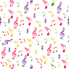 seamless pattern music