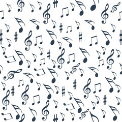 seamless pattern music