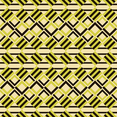 Seamless pattern of bicolor striped squares