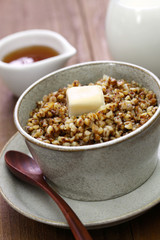 kasha, buckwheat porridge, russian traditional food