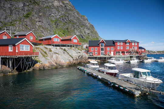 Village de Å, dans les îles Lofoten, Norvège