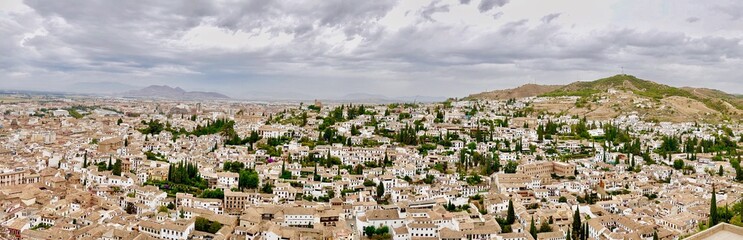 Fototapeta na wymiar Panorama von Granada
