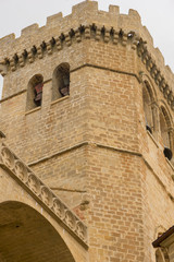 The town of Ujue in Navarra, Spain