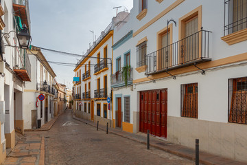 Fototapeta na wymiar Cordoba. The old narrow city street.