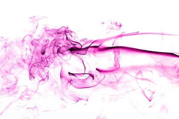 Abstract Violet smoke on white background, Violet background,Violet ink background,purple smoke