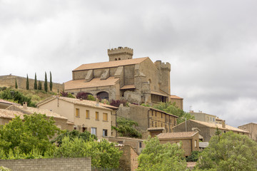 The town of Ujue in Navarra, Spain