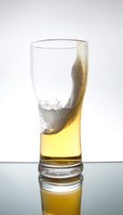 Glass, beer, splash