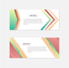 Business banner set vector templates. clean modern geometric abstract background.