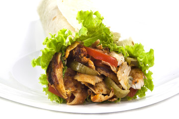 Chicken burrito